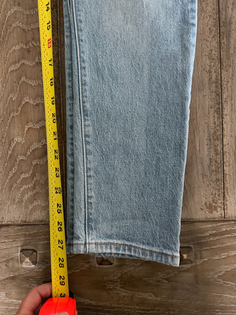 Light Blue 501 Premium Denim Jeans - Skinny Classic Button-Fly - Picture 13 of 14
